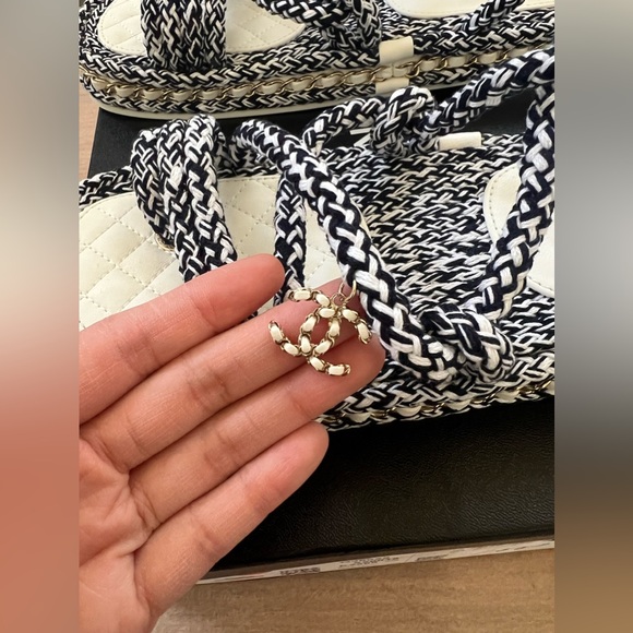 Chanel Seabreeze Rope Sandals, Size 38 - Picture 7 of 9